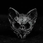 Punk Gothic Men's Calvarium Satanic Skull Ring