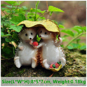 Cute Hedgehog Figurine Mini Toy for Kids Fairy Garden Decor