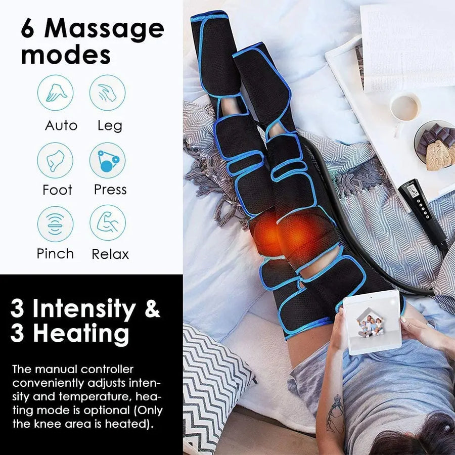 Air pressure blood circulation massager device.