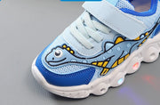 Kids Casual Sneaker Boys Girls Breathable Light-Up Tennis Shoe