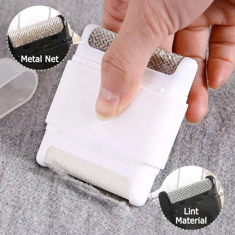 Lint remover for removing pet hair and fuzz from clothing, perfect for keeping your outfits looking clean and fresh.