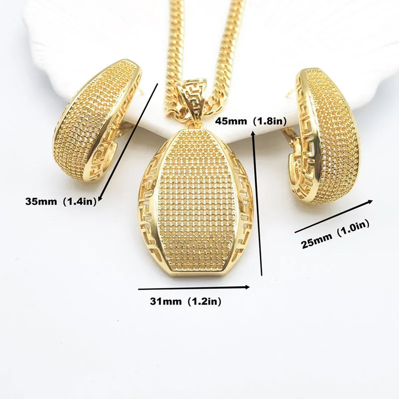 18k Gold Plated Jewelry Set