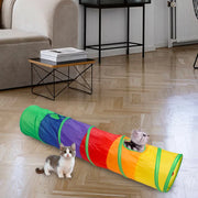 Foldable Cat Tunnel Toy for Interactive Kitty Training