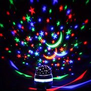 1PC Star Projector Lamp Usb Powered Colorful Rotating Magical Ball Light Car Atmosphere Lamp KTV Bar Disco DJ Party Stage Light