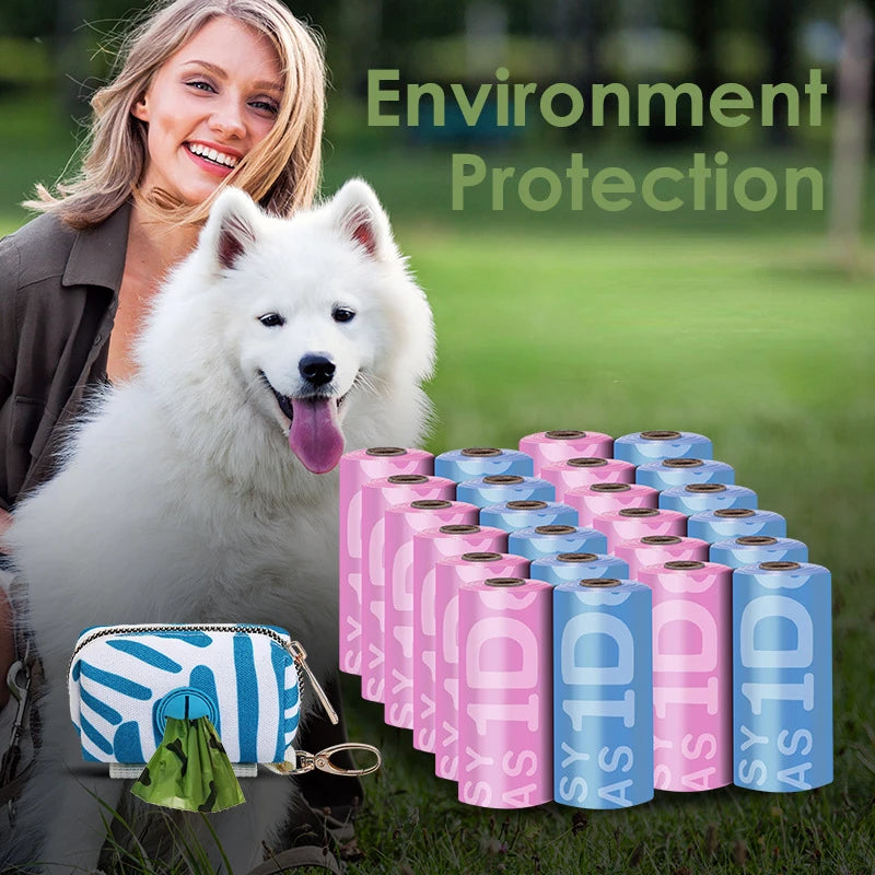 Biodegradable Pet Garbage Bag Dog Poop Bags Dog Poop Bag Dispenser Dog Cleaning Supplies Dog Products for Dogs