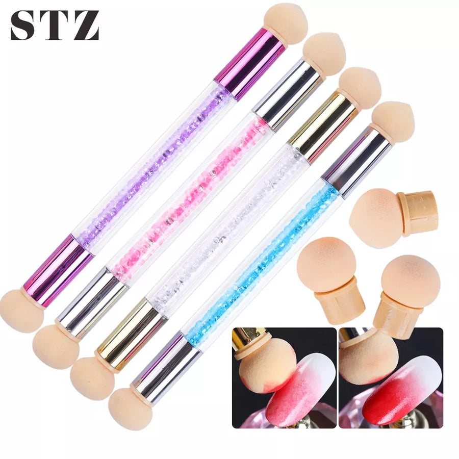 Nail Brush Set Gradient Sponges Nail Art Brushes Pen Acrylic Gel Glitter Powder Picking Dotting Tools Manicure #945-1