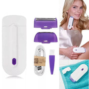 Painless Women's Epilator: USB Rechargeable Hair Removal Device for Body, Face, Legs, and Bikini.