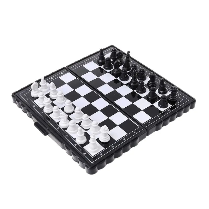 Magnetic Travel Chess Set with Folding Chess Board Educational , Travel Size Chess Game Board for Kids and Adults