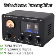 Tube Preamplifier Amplifiers HiFi Tube Preamp Bile Buffer Audio Amp Speaker Sound Amplifier Home Theater Karaoke 2 Channels