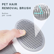 Dog and Cat Hair Remover Brush - Non-slip Beauty Brush - Dog Grooming Equipment - Stainless Steel Pet Hair Removal Comb for Dogs