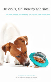 Durable interactive dog toy with treat dispensing for good habits.