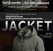 Men's Waterproof Windbreaker Jacket for Winter, Hiking, and Casual Wear