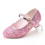 Girls High Heel Glitter Sandals for Kids Princess Dance Performance Shoes