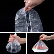 Reusable Elastic Food Covers for Bowls and Plates - Durable Plastic Wrap for Kitchen - Food Saver Bags