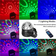 Rechargeable Color Stage Light w/ Remote Control LED Magic Ball