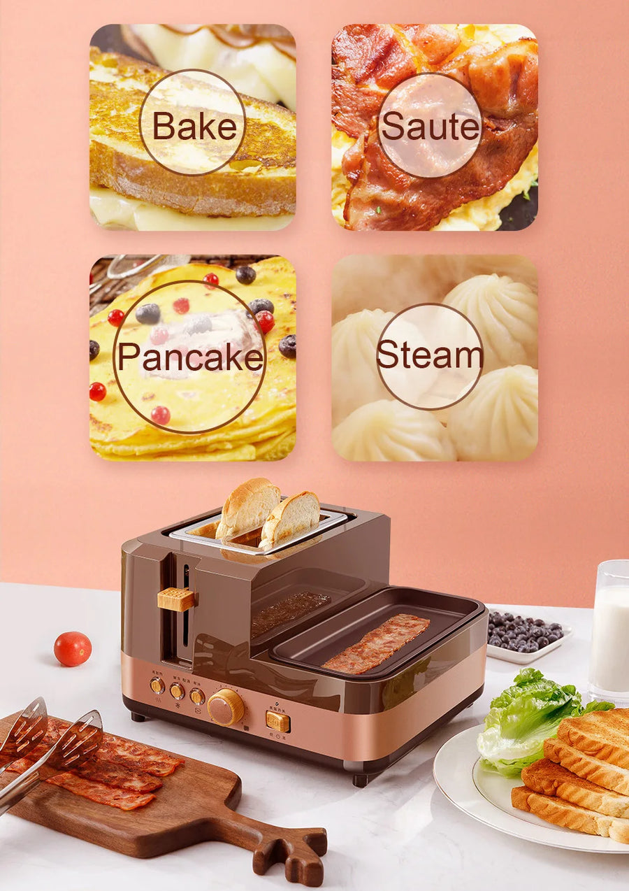 Toaster Oven Breakfast Grill Steamer Eggs Poacher Omelette Fryer