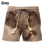 New Hilarious Animal Print Beach Shorts For Men 3D Cute Pet Surf Board Shorts Beachwear Quick Dry Gym Swim Trunks