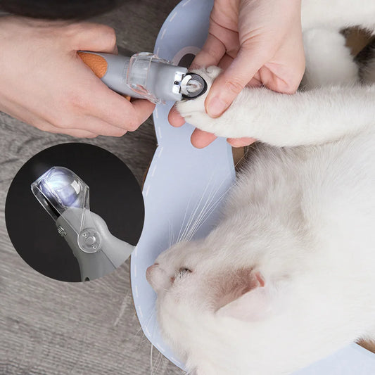 Professional Pet Nail Clipper with LED Light for Cats and Dogs.