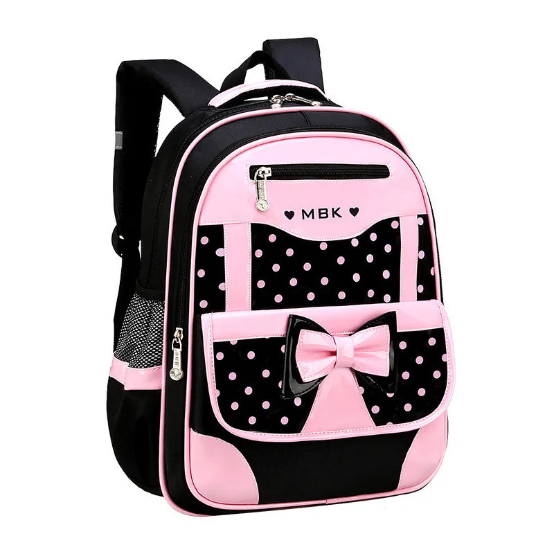 Cute girl schoolbag for 6-15 years; Kawaii bow backpack for teens and women. Ideal birthday gift.