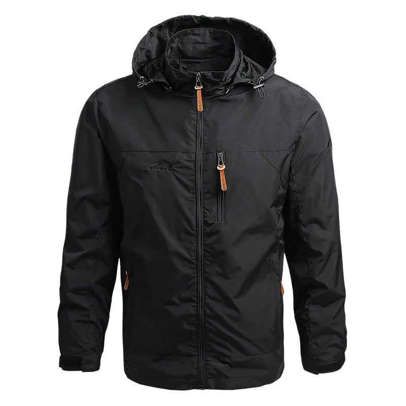 Men's Waterproof Windbreaker Jacket for Winter, Hiking, and Casual Wear