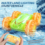 RC Stunt Car 2.4G Multifunctional Multi-Mode Lights Remote Control Amphibious Vehicle Radio Controlled Machine Toys for Kid Gift