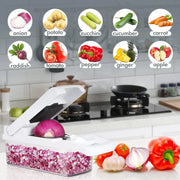 Vegetable Chopper, Multifunctional Fruit Slicer, Manual Food Grater, Vegetable Slicer, Cutter With Container