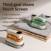 Portable 1200W Garment Steamer with Touch Screen and Three Speeds