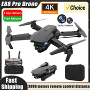 New E88Pro RC Drone with 4K Camera, Dual HD Camera, Foldable Design, WiFi FPV, Height Hold, for Sale.