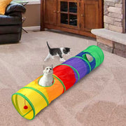 Foldable Cat Tunnel Toy for Interactive Kitty Training