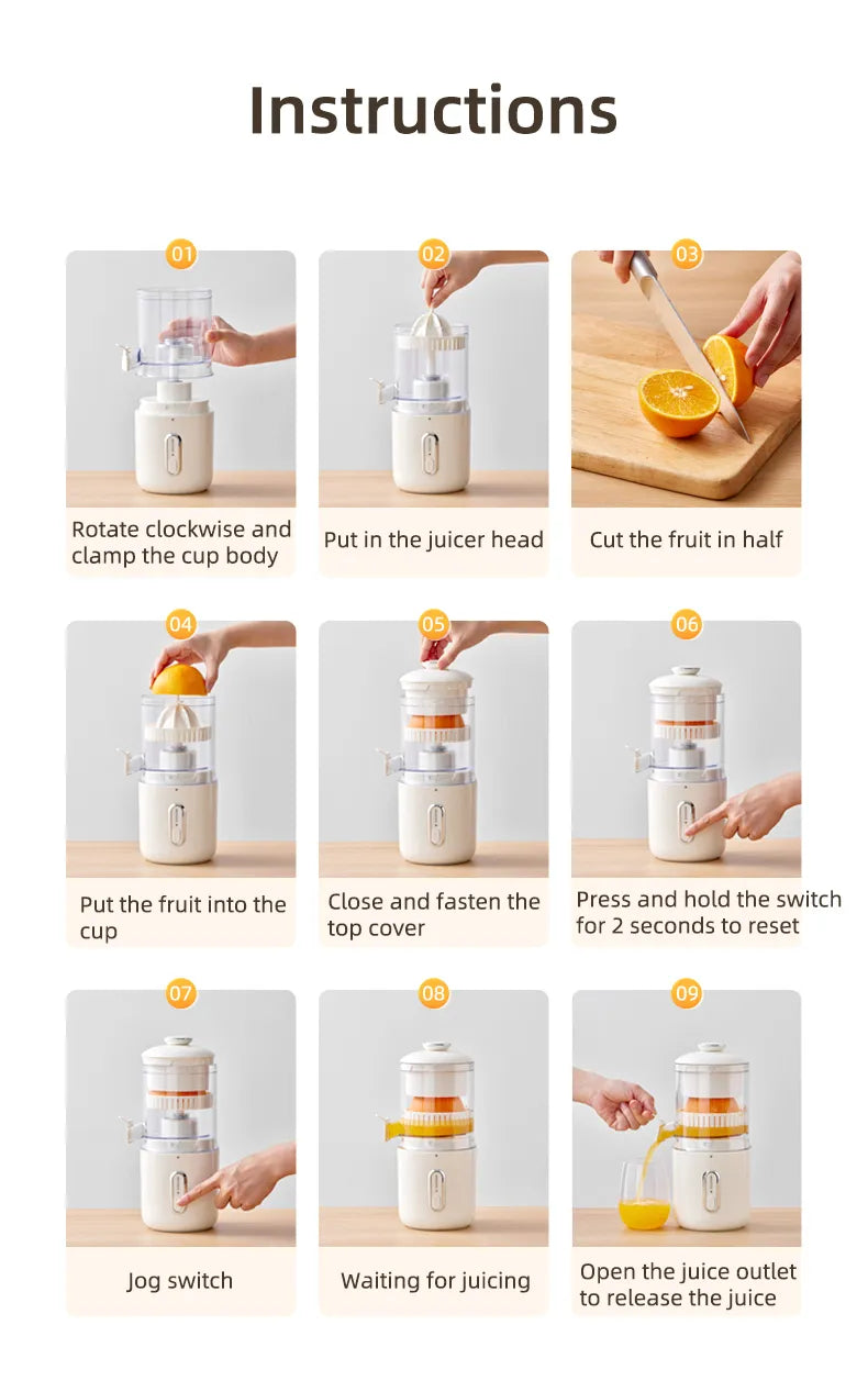 Multifunctional Orange Lemon Blender