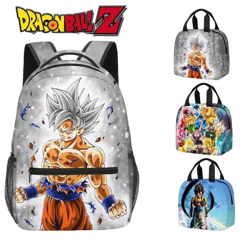 Anime Backpack Super Saiyan Goku Bag for Teens Gifts Lunch Box