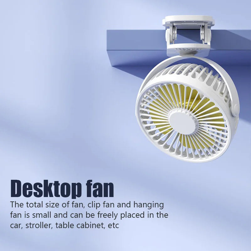 Portable Mini Hand Clip Fan USB Charging Quiet Desktop Electric Fan High-quality Student Dormitory Small ventilator fans