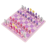 Travel Chess Set With Chess Board Educational Toys For Kids And Adults Pink