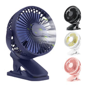 Portable Mini Hand Clip Fan USB Charging Quiet Desktop Electric Fan High-quality Student Dormitory Small ventilator fans