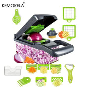 Multifunctional Vegetable Chopper Onion Chopper Handle Food Grate Food Chopper Kitchen Vegetable Slicer Dicer Cut  14/16 in 1