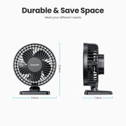 Portable Fan for Office Desk - Quiet Cooling Fans with Three Speed Adjustment - Ideal for Home and Office Use