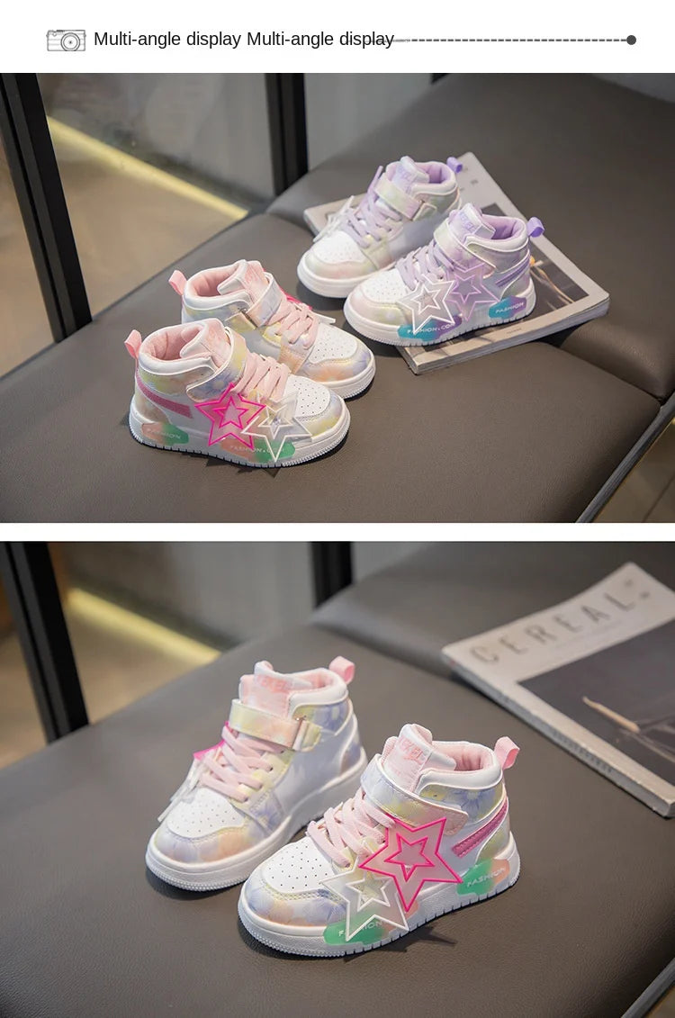 Fashionable Non-slip Kids Sneakers for Girls - New Autumn Walking Shoes