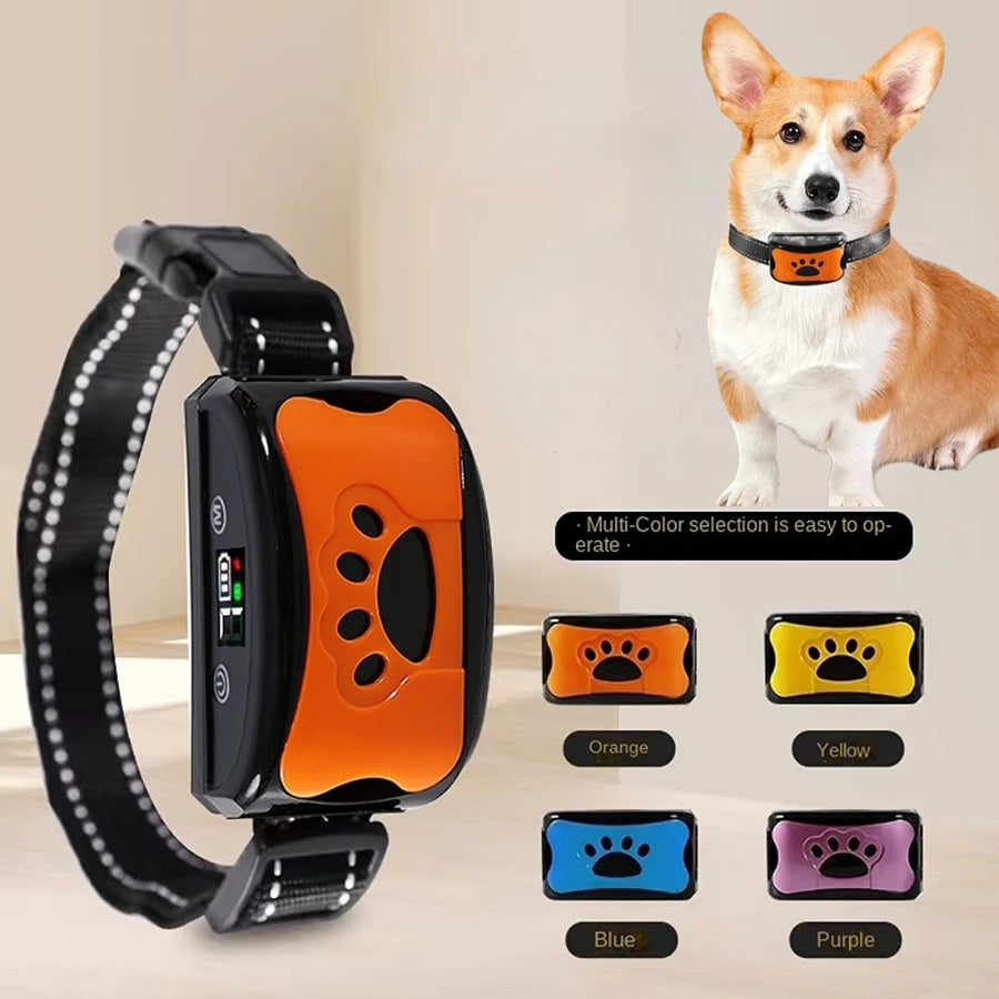 Vibrating Collar Stops Barking, Charges with USB, Trains Dogs Collar