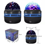 Sky Lamp USB LED NightLights Galaxy Projector Mini Party KTV Birthday Dancing Disco Stage Home Decor Colorful Auto Rotate