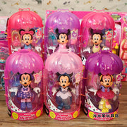 Cute Minnie Dress Up Doll Kawaii Kids Toys Anime Figure Movable Play House Pvc Model