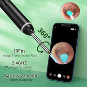 Ear Wax Removal Tool, 1920P HD Ear Cleaner with 6 LED Lights.