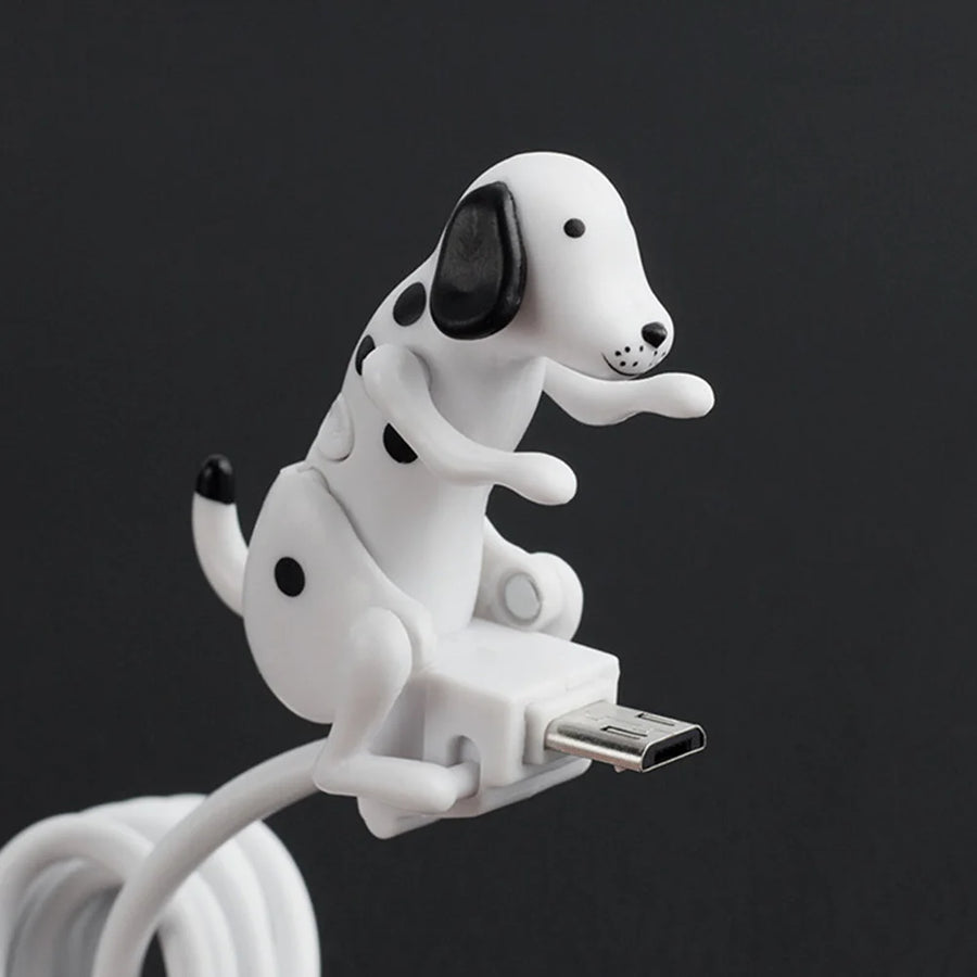 Dog USB Data Cable Portable Cute Dog Smartphone Charger Line Accessory Cute Fast Charging Power for Apple Android Cell Phone