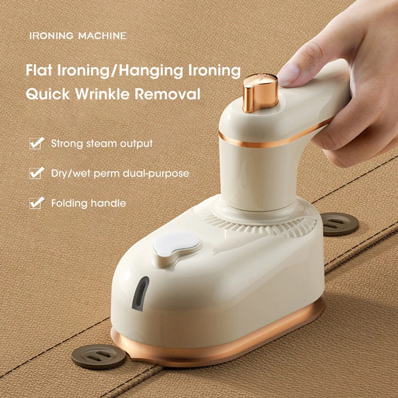 Portable Mini Electric Iron for Wet/Dry T-Shirt Ironing