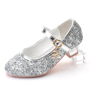 Kids High Heel Glitter Sandals Princess Dance Shoes