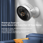 Fan USB, Table/Desktop/Wall-Mounted, 360-Degree Rotation with Light.