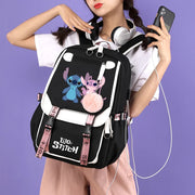 3Pcs/set Lilo Stitch Backpack Cartoon Sport Rucksack for Girl Bagpack Laptop Teen Travel School Student Teenager Bookbag