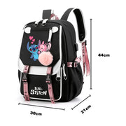 3Pcs/set Lilo Stitch Backpack Cartoon Sport Rucksack for Girl Bagpack Laptop Teen Travel School Student Teenager Bookbag