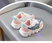 Kids Casual Sneaker Boys Girls Breathable Light-Up Tennis Shoe