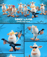 Handmade Animated Little White Pig Doll Action Figure Toy Gift