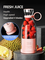 Blender 350ml - Portable Mini Blender - 1400mAh JUICE - Kitchen Travel Mixer.